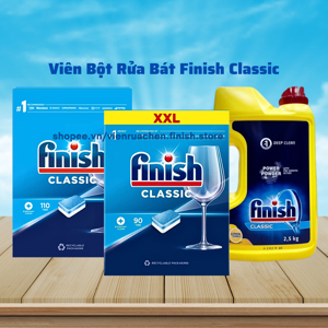 Viên rửa bát Finish Classic 110 viên hộp
