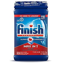 Viên Rửa Bát Finish Max in 1 Plus hộp nhựa 110 viên