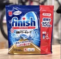 Viên Rửa Bát Finish Power Cube Nhật Bản (Túi 150 Viên) Dành Cho Máy Rửa Bát