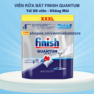 Viên rửa bát finish quantum 60 viên made in eu