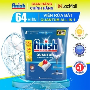Viên rửa bát finish quantum 60 viên made in eu