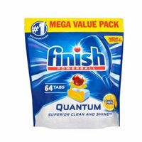 Viên rửa bát Finish Quantum 64 viên hương chanh