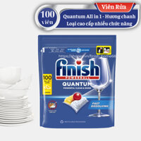Viên rửa bát Finish Quantum Max Quantum Ultimate 100 60 viên [Loại cao cấp, Tẩy sạch vô địch, siêu thơm] - Máy rửa bát