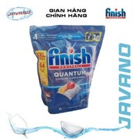 Viên Rửa Bát Finish Quantum All In 1 Túi 21V, 64V, 100 Viên - Viên Rửa Chén Bát Hương Chanh - JAVANO