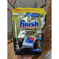 Viên rửa bát Finish Ultimate Plus All In One 70 viên cao cấp + Tặng  viên dùng thử