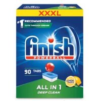 VIÊN RỬA CHÉN BÁT FINISH ALL IN 1 Hộp 90 viên DÀNH CHO MÁY RỬA CHÉN 12-13 -14 BỘ + Tặng 3 viên Nhật