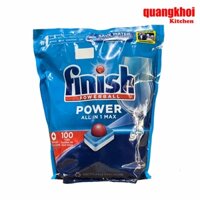 Viên rửa chén bát Finish Powerball All in one Max 100 viên - Hàng chính hãng