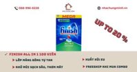Viên Rửa Chén Bát Hương Chanh Finish Powerball Power Essential Lemon Sparkle 100 viên