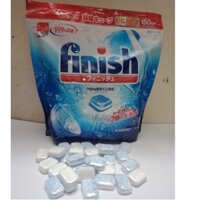 Viên rửa chén finish túi 150 viên Xuất xứ Nhật (muối rửa bát + nước làm bóng + bột rửa bát )