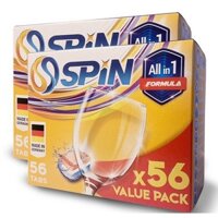 Viên Rửa Chén Hiệu SPIN 11 In 1 CLS.SP001 - Hộp 56 Viên - Hàng xuất xứ ĐỨC