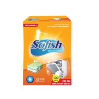 Viên rửa chén hộp 120 viên Sofish Maximum chuyên dụng máy rửa bát – Làm sạch nhanh – Không để lại cặn