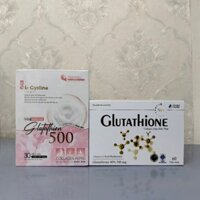 Viên sáng da Glutathion L – Cystine 500 giảm nám tàn nhang, các vết sạm nám, chống lão hoá nhập khẩu từ Nhật Bản hộp 30v
