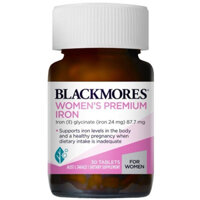 Viên Sắt Cho Bà Bầu BlackMores Pregnancy Iron của Úc.Bổ sung sắt cho phụ nữ mang thai và sau khi sinh
