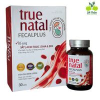 Viên Sắt Cho Bà Bầu TRUENATAL FECALPLUS - Bổ sung đầy đủ sắt acid folic, DHA & EPA