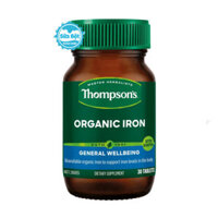 Viên sắt hữu cơ Thompson’s Organic Iron Úc 30 viên