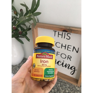 Viên uống bổ sung Sắt Nature Made 65mg 180 viên