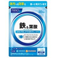Viên sắt và axit folic Fancl Nhật Bản 60 viên
