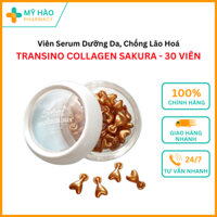 Viên Serum TRANSINO COLLAGEN SAKURA Lọ 30 Viên – Dưỡng Da Trắng Mịn, Ngừa Lão Hóa, Mờ Thâm Nám