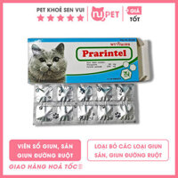 Viên sổ giun, tẩy giun sán, giun đường ruột Prarintel cho mèo