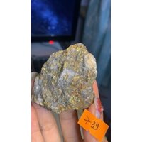 Viên stone phép thuật vàng găm Pyrite huyền bí ngũ sắc lắp lắm tự nhiên năng lượng vũ trụ 739 chưa rửa đất "