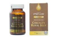 Viên sữa ong chúa Honey Land Collagen Royal Jelly hạn chế lão hóa da chai 60 viên