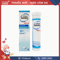 Viên sủi bổ sung Canxi Calcium Sandoz 500mg | Tuýp 20 viên