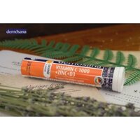 Viên sủi bổ sung tăng sức đề kháng nhanh Demosana Vitamin C1000 +Kẽm (ZinC) +D3 vị cam