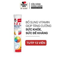 Viên sủi bổ sung vitamin A-Z Multivitamins & Minerals, Doppelherz - Đức, tuýp 13 viên
