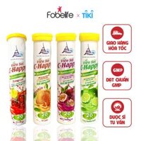 Viên Sủi Bổ Sung Vitamin C Tăng Cường Sức Đề Kháng Vị Cam, Chanh Tươi, Chanh Tươi Multi  Tuýp  20 viên  - Chanh Leo