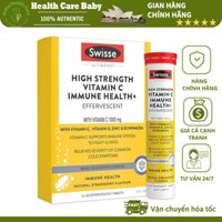Viên Sủi Bổ Sung Vitamin C 1000mg Swisse High Strength Vitamin C Effervescent Úc Hộp 3 ống 60 Viên