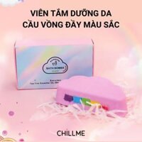 Viên sủi bồn tắm ( KHÔNG TẠO BỌT) cầu vồng dưỡng da Chillme nhiều màu 120g quà tặng thư giãn giảm stress