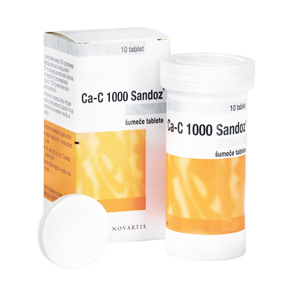 Viên sủi Ca-C 1000mg  Sandoz Orange Tube 10 viên