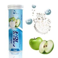 Viên sủi Điện giải Fresh Ion tuýp 10 viên hương táo giải khát bù nước và điện giải