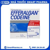 Viên sủi Efferalgan Codeine giảm đau cấp tính mức độ trung bình (10 vỉ x 4 viên)