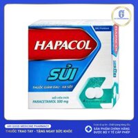 Viên sủi Hapacol 500 DHG giảm đau, hạ sốt (4 vỉ x 4 viên)