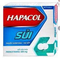 Viên sủi Hapacol 500 DHG giảm đau, hạ sốt (4 vỉ x 4 viên)