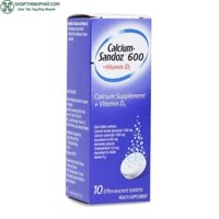 Viên sủi hỗ điều trị thiếu canxi, vitamin D3 Calcium Sandoz