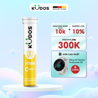 Viên sủi KUDOS VITAMIN C 1000mg nâng cao sức đề kháng hương chanh (20 viên/tuýp)
