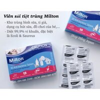 Viên sủi Milton khử trùng bình sữa, núm ty dạng viên nén Hộp 30 Viên Australia