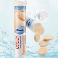 Viên sủi Mivolis Calcium bổ sung Canxi nhập khẩu Đức tuýp 82g