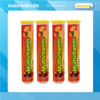 Viên sủi Multivitamin PLUSZS giúp bổ sung vitamin, khoáng chất, tăng cường sức khỏe Tube 20V - 4