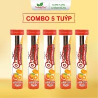 Viên sủi Ossizan Multivitamin Gold (4g) cam Trường Thọ Pharma, bổ sung vitaminC, hỗ trợ tăng cường sức đề kháng