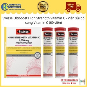 Viên sủi Swisse Ultiboost High Strength Vitamin C 60 viên