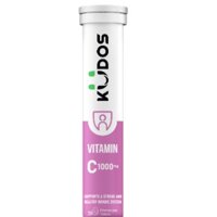 Viên sủi vitamin C KUDOS VITAMIN C WATERMELON 1000 mg giúp tăng đề kháng, sáng da, hương Dưa hấu mới lạ (20 viên/ tuýp).