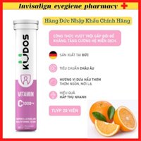 Viên sủi vitamin C KUDOS VITAMIN C WATERMELON 1000 mg giúp tăng đề kháng, sáng da, hương Dưa hấu mới lạ (20 viên/ tuýp).