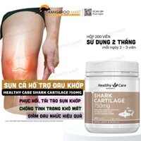 Viên sụn cá giảm đau khớp Healthy Care Shark Cartilage 750mg, 200v/hộp - Úc