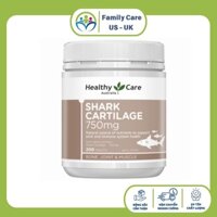 Viên sụn cá mập 750mg [Úc] Healthy Care Shark Cartilage 750mg