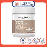 Viên sụn cá mập 750mg Úc Healthy Care Shark Cartilage - Hỗ Trợ Vấn Xương Khớp, Duy Trì Cơ
