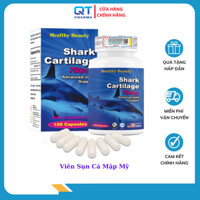 Viên sụn cá mập Mỹ HB Shark Cartilage 750mg Healthy (Lọ 100 viên) - Giúp tái tạo mô sụn cho khớp,Giảm nguy cơ thoái hóa