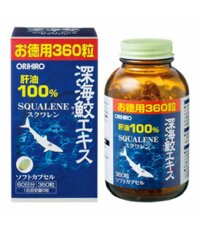 VIÊN SỤN VI CÁ MẬP BỔ KHỚP, BẢO VỆ GIÁC MẠC, NGĂN NGỪA UNG THƯ ORIHIRO SQUALEN 360V